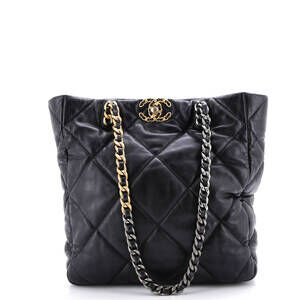 Chanel 19 Shopping Bag Quilted Leather #186774C53B